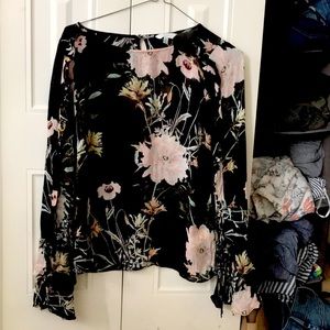 Black formal blouse